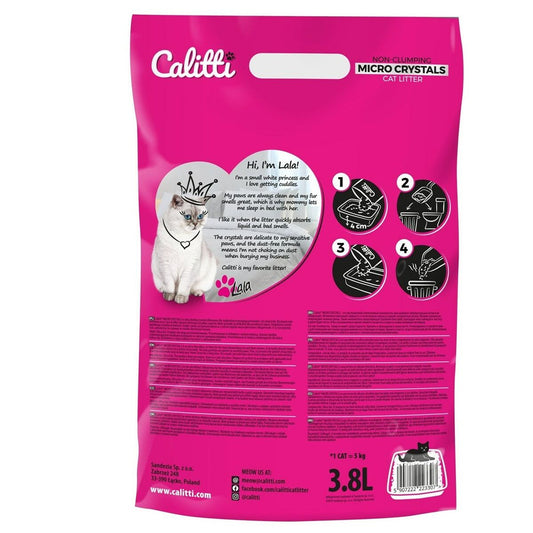 Cat Litter Calitti Micro Crystals Plastic 3,8 L-1